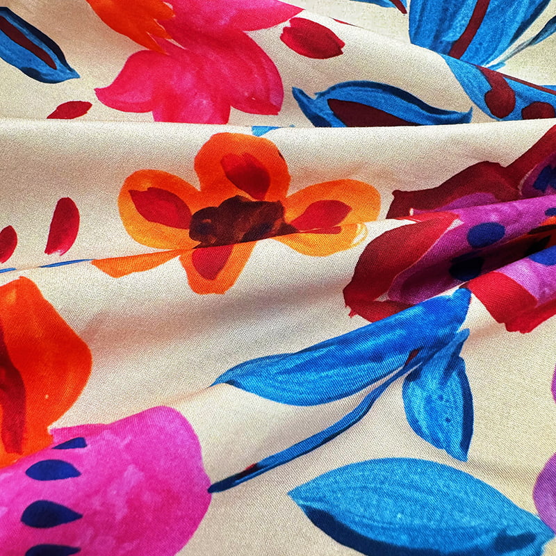 Vải in phản ứng cotton bền và thoải mái
