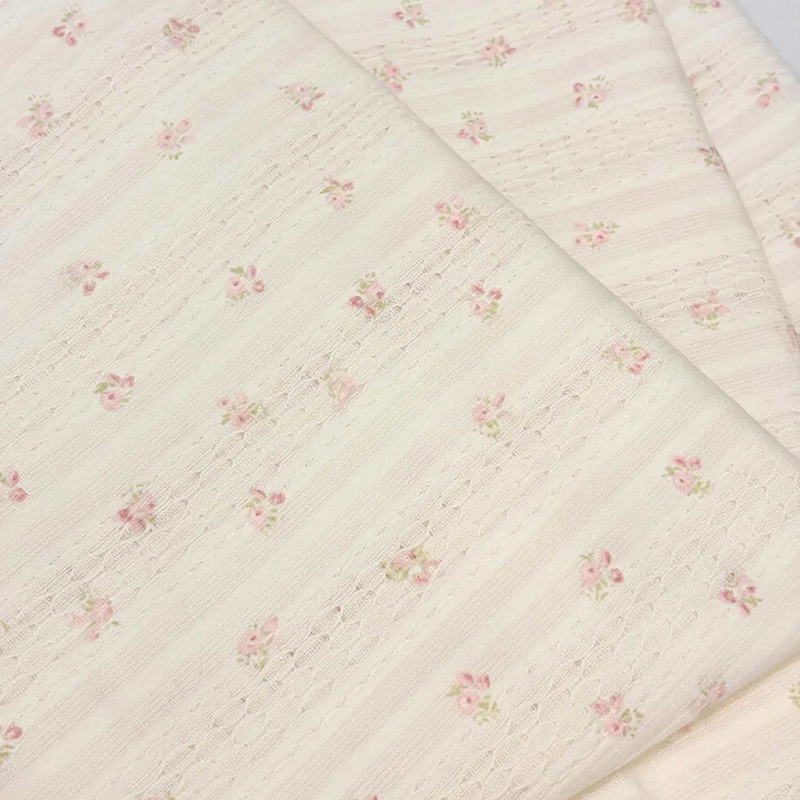 Vải Jacquard 100% cotton, vải cắt và vải nhăn
